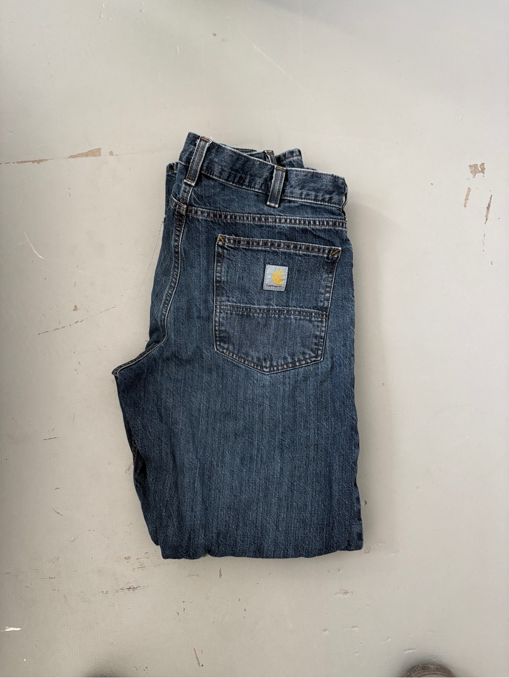 Carhartt Men's Relaxed Straight Jeans - Dark Blue Denim
